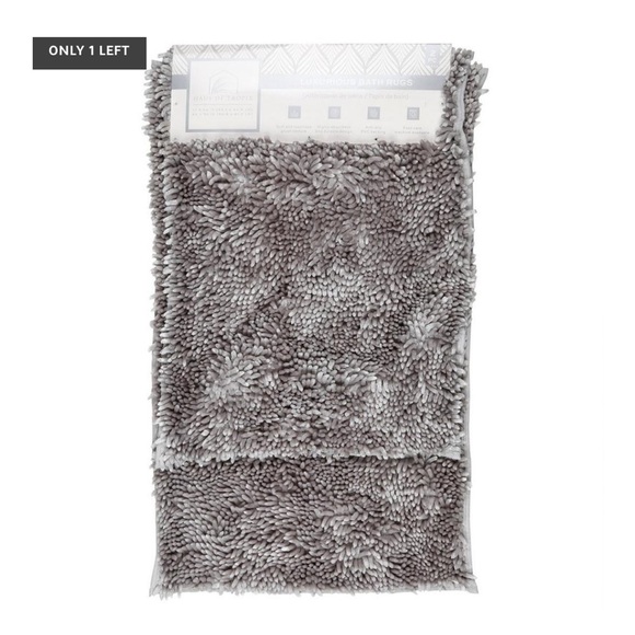 2 Piece Grey Bath Mat Set main image 0